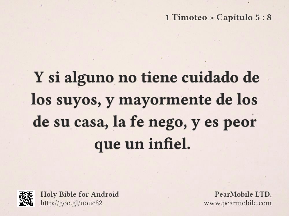 1 Timoteo, Capítulo 5:8